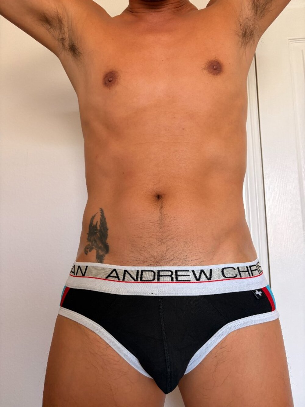Andrew Christian Vintage Briefs Large Black NEW